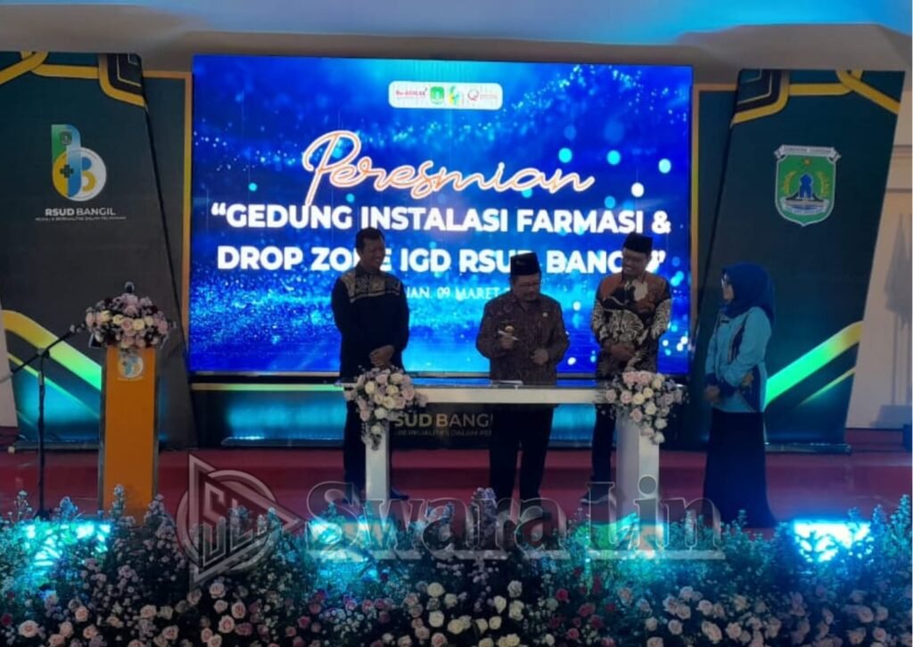 Pj. Bupati Pasuruan Resmikan Gedung Instalasi Farmasi dan Dropzone IGD, RSUD Bangil Pasuruan 