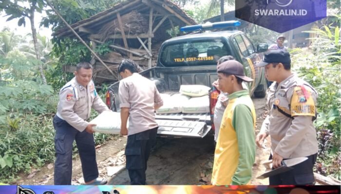 Polres Pacitan Peduli, Warga Penyandang Cacat Terima Bantuan Renovasi Dapur 