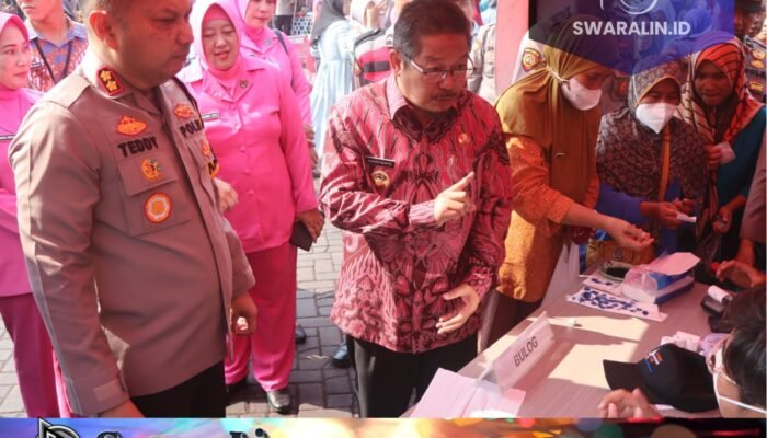 Polres Pasuruan Bersama Bhayangkari dan Pemkab Gelar “Bazar Sembako Murah Ramadhan”