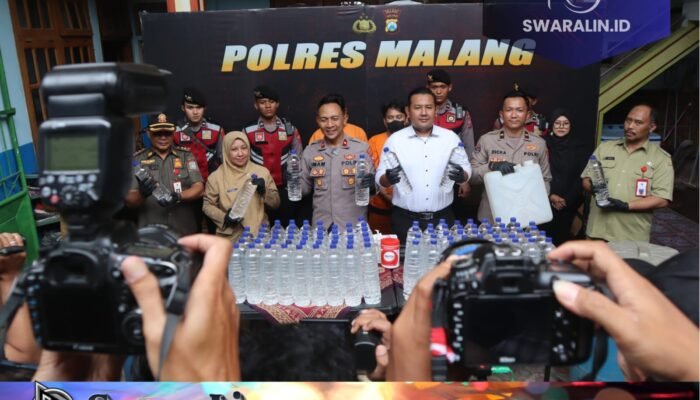 Polres Malang Ungkap Kasus Produksi Miras Ilegal, Dua Pelaku Diamankan