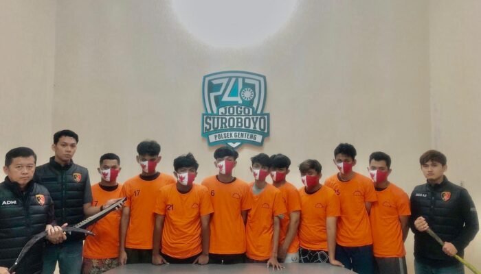 Polisi Berhasil Menangkap 9 Pelaku Pembacokan Pemuda Kapas Madya Surabaya 