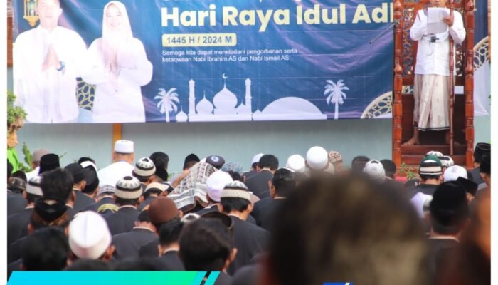 Warga Binaan Pemasyarakatan (WBP) Lapas Kelas IIB Pasuruan kota, khidmat merayakan Idul Adha 1445 Hijriah