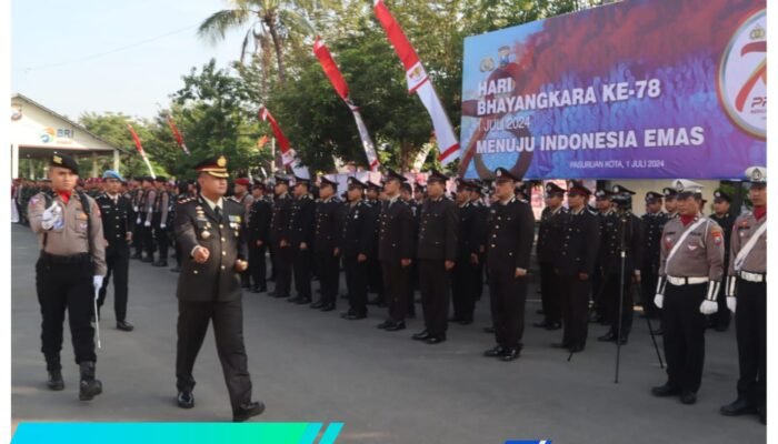 Polres Pasuruan Kota Gelar Upacara Peringatan Hari Bhayangkara Ke-78 Tahun 2024