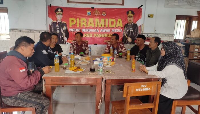 Humas Polres Pasuruan, Gelar kegiatan Piramida dengan awak media