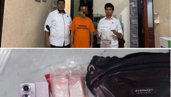 Jelang HANI 2025. Satreskoba Polres Pasuruan Berhasil Tangkap Pengedar Sabu Saat Tertidur Di Gempol. “Barang Bukti 1,188 Gram Sabu Diamankan dari Dalam Rumah”
