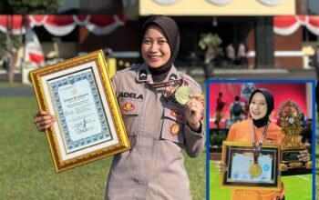 Briptu Adel, Polwan Polres Pasuruan Ukir Prestasi Nasional di Pencak Silat  “Kapolda Jawa Timur Beri Penghargaan”
