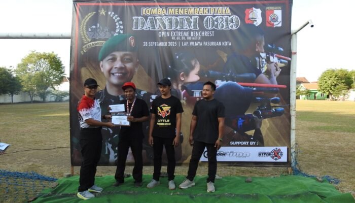 Lomba Menembak Piala Dandim 0819 Pasuruan, Ajang Sportivitas dan Patriotisme di hari Ulang tahun TNI Ke-80 “Ini 5 pelomba yang memenangkan Kejuaraan”