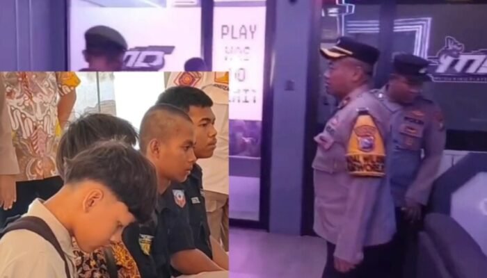 Empat Pelajar di Kota Pasuruan Terjaring Razia Aparat Gabungan Saat Main Game Online dan Ngopi di Jam Sekolah