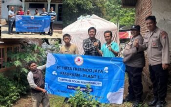 Atasi Krisis Air. PT TFJ Pasuruan Distribusikan Tandon Air Bersih ke Dua Desa