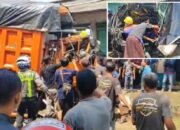 Dump Truk Rem Blong Terjang Kendaraan Parkir di Pasuruan: Evakuasi Korban Dramatis, 1 Orang Tewas