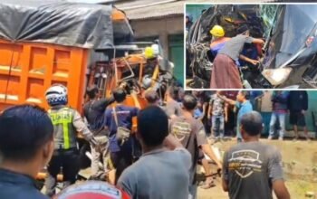 Dump Truk Rem Blong Terjang Kendaraan Parkir di Pasuruan: Evakuasi Korban Dramatis, 1 Orang Tewas